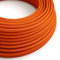 3 Conductor Italian Orange Coloured 1 Meter Vintage 3 Core Round Electric Cable Fabric Covered Wire Italian Braided 0.75 mm Electrical Cable Flexible Wire for Lighting Other Appliances