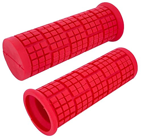 cyclingcolors Puños de Manillar 22mm 110mm Bicicleta MTB BMX Ciclismo Goma Antideslizante (Rojo)