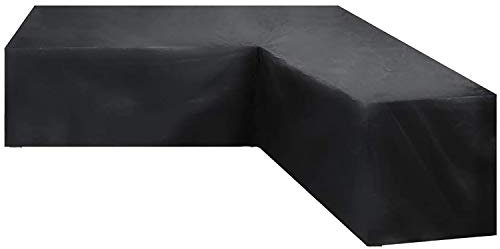 Schutzhülle Für Gartenmöbel, Wasserdichte Ecksofa-Abdeckung In L/V -Form, Schutzhülle Für Rattan-Terrassenmöbel, Gartenmöbel Abdeckung (300x300x87x80cm)