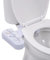 vidaXL Bidet-Aufsatz für Toilettensitz Heißes Kaltes Wasser Doppeldüsen Dusch WC Aufsatz Bidet Taharet Intimdusche Intimpflege Toilette