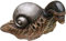 Tumnea Schnecken Statue, Alien Schneckenstatue Figur, Harz Tier skulptur Garten Dekor, Garten Schnecke Figuren Haus und Garten Hof Dekoration