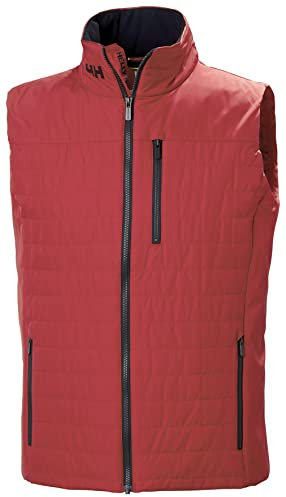 Helly Hansen Mens Crew Insulated Vest 2.0, M, Red