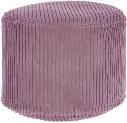 DreamRoots Pouf Hocker - Rund Couch Hocker Wohnzimmer - Sitzpouf 50x50x35 cm - Fußhocker Für Sessel