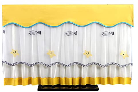 Universeller staubdichter TV-Schutz, Displayschutzfolie für Sonnenschutz-Fernseher für Indoor-Schlafzimmer-Wohnzimmer-Dekoration/Yellow / 30/32inch