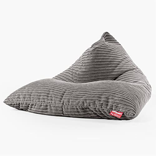 Lounge Pug Cord Sitzsack XXL Gaming Schiefergrau