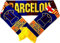 Generic Barca Schal Fanschal Fußball Barcelona Visca EL, Bordeaux Gelb Blau, 145cm x 17cm