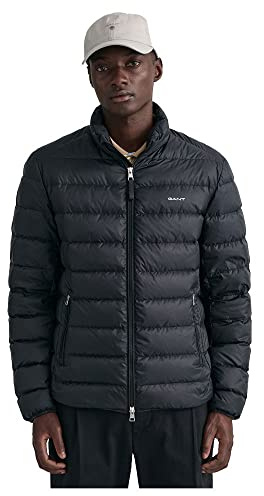 GANT Herren Light Down Jacket, Schwarz, XL EU