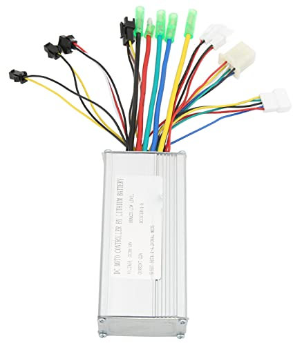 RiToEasysports Brushless Controller, Elektrofahrrad Brushless Square Wave Controller mit Lampendraht für 36V 48V 500W Motoren Modifizierte Teile