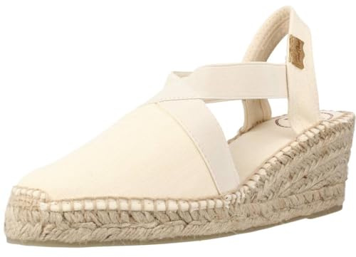 Toni Pons Women's Cotton Espadrille - TER - Ecru, 9,5 UK - 43 EU
