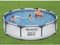Piscina Familiare Grande per Interno e Giardino Pro Max 4678 L Acciaio con Cinghia Rinforzata a 3 Strati per Montaggio a Parete Aggiuntivo Facile da Rimuovere, 305 x 76 cm
