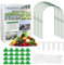 10M*3M Insect Fine Mesh Netting Barrier Netting Garden Butterfly Protect Vegetables Strawberries Brassica with Flexible 6Pcs Garden Hoops Cloche Hoops (9.8 * 32.8 Ft+ Hoops *6)