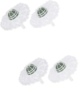 LALAFINA 4sätze Handgebundenen Blumenhaltern Mit Hochwertigem Spitzenrand Für Hochzeiten Und Besondere Anlässe Für Brautsträuße Und Floristik