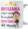 Colorfamily Tazza PERSONALIZZABILE CON NOME Estetista Mestieri divertenti Questa Tazza appartiene alla migliore al mondo Idea Regalo Mug 11oz