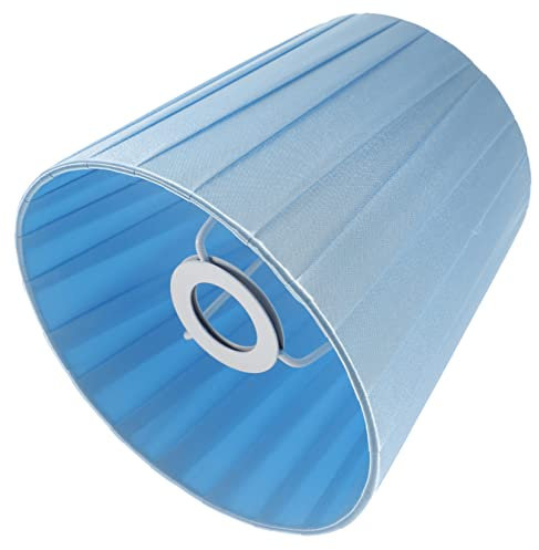 HOMSFOU Klein Lampenschirm Für Stehlampe Tischlampe Moderner Blauer Lampenschirm Dekorativ Vielseitig Einsetzbar Für Wohnzimmer Schlafzimmer Stilvolle Beleuchtung