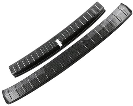 DCAJHSD Edelstahl Ladekantenschutz Stoßstangenschutz für BMW X1 U11 2023 2024,Kofferraum Stoßstangenschutz Schutzblende Set,C