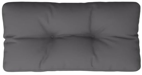 vidaXL Palettenkissen, Palettenpolster für Europaletten, Palettensofa Kissen Indoor Outdoor, Palettenauflage Rückenkissen, Anthrazit Stoff