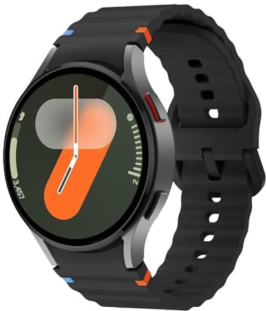 SOLOLUP Silikon Sportarmband für Samsung Galaxy Watch 7 6 5 4 FE Armband 40 44 mm/6&4 Classic 47 43 42 46 mm/5Pro 45mm Damen Herren,One Click No Gap Silicone Sport Armband für Samsung Watch7 6 5 4 FE