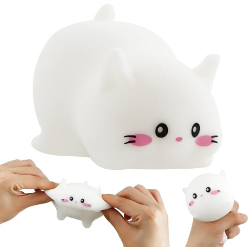 Katze Quetschspielzeug,Kreatives Dekompressions Katze,Squishy Squeeze Spielzeug,Stressspielzeug Kawaii Katze,Katze Fidget Toy,Katze Stressbälle,Anti Stress Spielzeug für Erwachsene und Kinder
