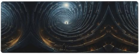 Spiral into Infinity Printed Extra Large Mouse Pad 12x31.5in for Office, Gaming, and Learning - Durable, Comfortable, and Environmentally Friendly