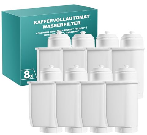 Molifal Ersatzwasserfilter für Siemens EQ Series, EQ5, EQ6, EQ9, S700, EQ500, S900, S500, TZ70003, TCZ7003, Ersatz Filter für Bosch TCZ7003, TCZ7033, 467873, Brita Intenza, Bosch 12008246 (8)