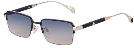 SPOAVGYZ Quadratische Sonnenbrille für Damen, Retro, rahmenlos, Brillengestell, für Herren, Sonnenbrille, UV400