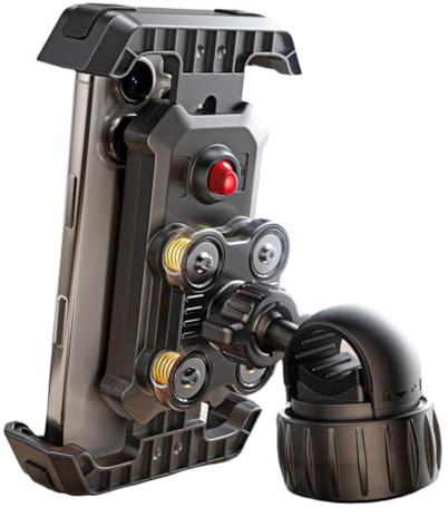 Koolenry Bike Phone Holder, Anti-Vibration Motorcycle Phone Mount, Bicycle Handlebar Phone Mount, Scooter Ebike Bike Accessories