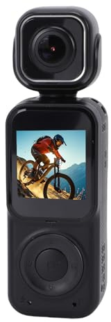 MENDUNER 4K Actionkamera mit Doppelobjektiv, 1,54 Zoll Bildschirm, WLAN Sportkamera, 130° Weitwinkel, 2000 MAh 7 Stunden Akku, Loop, Ideal für Vlogging, Reisen, Unterwasserradfahren