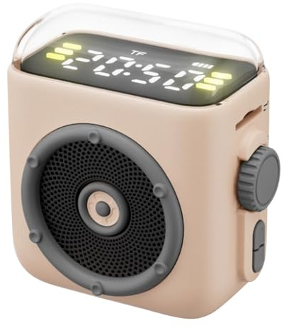 Générique Kompakter Lautsprecher | magnetische Soundbox – Ultra-tragbarer Lautsprecher mit Clip auf der Rückseite – für Haus und Schlafzimmer und Auto und Picknick und Party und Reise und Strand und