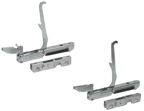 Easyricambi Cerniere e portarullini per Porta Forno Pesante GLEM Gas WEGA 2 + 2 Pezzi