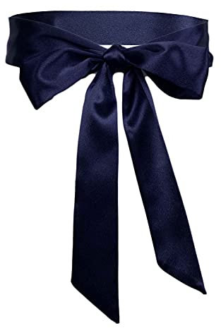 TeeYee Damen Satin Schärpe Taillenband 170cm Lang Mädchen Gürtel Obi Belt