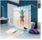 Daesar 40x60 Badematte Badewanne rutschfest Ananas am Strand Badvorhang 90x180 cm Vintage, Badematte Set