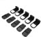 Zerodis 5Pcs Kinder Türschlösser, Kinder Schublade Schlösser Schlösser(Schwarz)