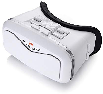LAHappy VR-Brille Video Movie Game Brille Kompatibel mit iPhone & Android, 3D Virtuelle Realität Headset Die 4.0-6.0 Zoll Unterstützt,Weiß