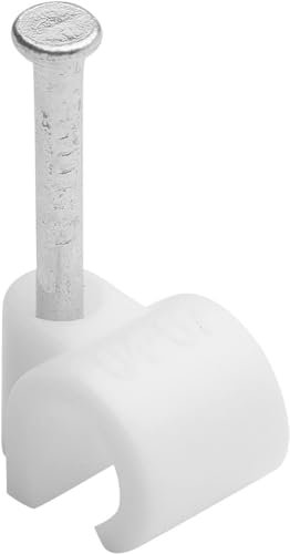 Grapas Para Cable Ø 4 A 7 Mm Blanco Bolsa De 50