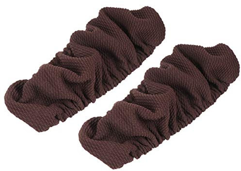 SEWACC 2 Stück Bürostühle Armlehnenbezüge Stretchy Computer Stuhl Armlehne Schutz Abdeckungen für Zuhause Büro (Kaffee)