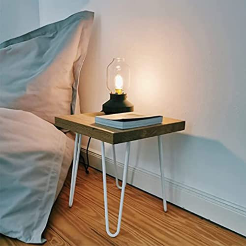HUOLE Möbelfüße, 4er Set, Hairpin Legs Austauschbare Tisch &Schrank Beine Haarnadelbeine Tischgestell, Möbelbein Haarnadelbeine Möbelfüße Tischkufen Haarnadelbeine für Schreibtisch (41cm weiß)