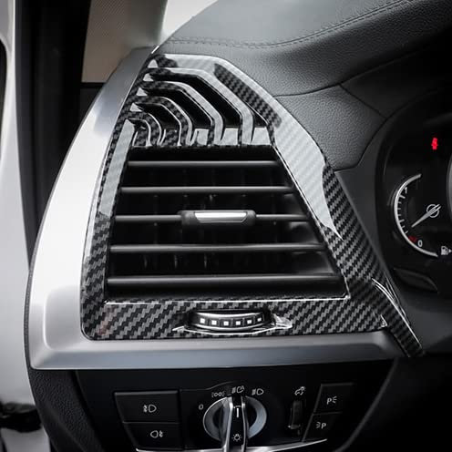 HIGH FLYING Para X3 G01 2018 – 2022 – Moldura decorativa de plástico ABS color de fibra de carbono (rejilla de ventilación A)