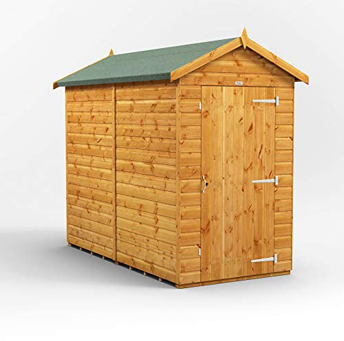 8x4 Power Sheds Apex Wooden Garden shed. Windowless shed 8 x 4.
