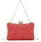 Syrads Pochette vintage da sera Borse da pranzo Borse da donna Pures per feste di nozze,Rosso