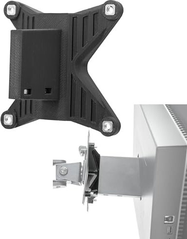 3IDEE VESA Adapter kompatibel mit HP Omen 27c Monitor - Monitor Halterung Adapter 75x75 mm - für Monitore ohne VESA Anschluss