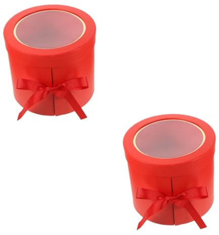 EXCEART 2er-Box Herzförmige Schachtel Pflanzkübel Aus Papier Hochzeit Blumentopf Cajas Paraflores Rotieren Doppelschicht Blumenhut