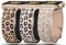 MT-SL-SLMT Armbänder mit Leoparden-Gravur, kompatibel mit Apple Watch, 41 mm, 40 mm, 38 mm, für Damen und Herren, weiches Silikon, Gepardenprägung, Sportarmband für iWatch Bänder Serie 9, 8, 7, 6, 5,