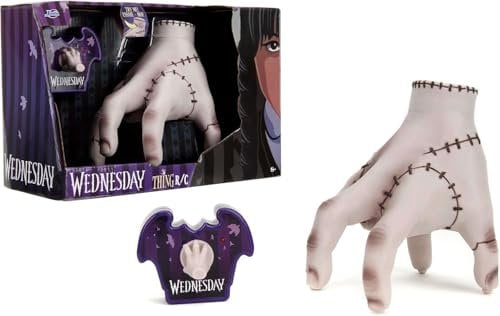 JADA Radio Control Cosa de Miércoles Addams. Mano Caminante de Forma Realista, Recargable por USB, 18 cm. (253254005)