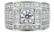 Stfery Trauring Weißgold 585 Ring für Damen 0.5ct Rund Natürlicher Diamant Bandring Herren