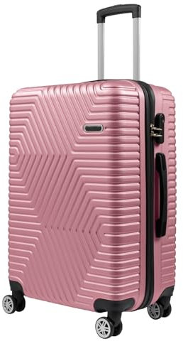CYTECH Horizon - Petite Valise de Cabine avec Serrure à Code - 55 cm - Rose Poudré - Légère et résistante en Abs - 4 Roue Ultra Fluide