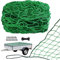 LINSOCLE Anhängernetz 1.5 x 2.2 m, Ladungssicherungsnetz, Ranknetz, Grün Masche 4,5 x 4,5 cm, Langlebigkeit und Zuverlässigkeit, Mit Haken und Gummiseil, zur Optimalen Ladungssicherung