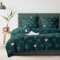 Gezu Housse de Couette 220x240 Cœur Vert Rose Ado Adulte 3D Motif Imprimé Parure de Lit 2 Personnes avec Fermeture Éclair Filles Housse Couette en Microfibre Doux avec 2 Taies d'oreiller 65x65cm