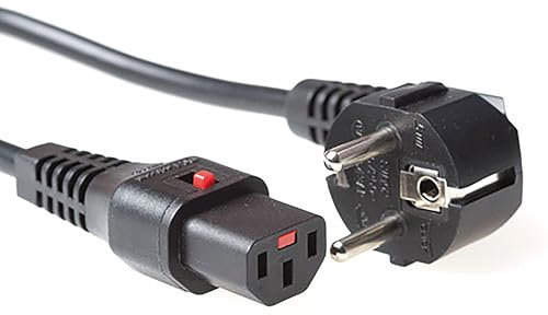 ACT C13 IEC Lock, cavo di alimentazione per dispositivi freddi, 1 metro, presa C13 secondo presa CEE 7/7, per PDU, server, apparecchiature di rete - AK5057