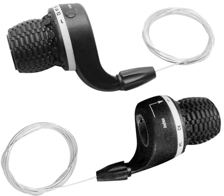 Palanca de cambios para bicicleta de montaña: ABS resistente, 2,22 cm de diámetro con diseño de par M25 de 6 velocidades | Palanca de cambios de bicicleta para sendero de montaña, ciclismo de carreter