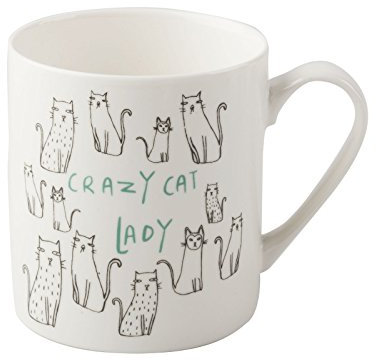 Everyday Home Cat Mug by Creative Tops, 300 ml (10½ fl oz), White
